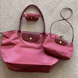 Longchamp trio of bags. Brand new.